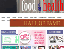 Tablet Screenshot of foodandhealthmagazines.com